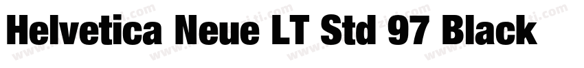 Helvetica Neue LT Std 97 Black Cond字体转换